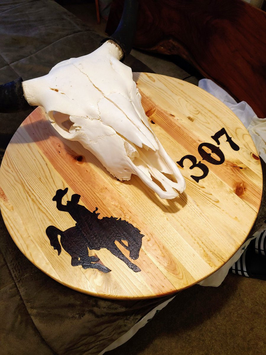 Vonseggerndesi1's tweet photo. Nice farmhouse round all finished and burned for this beautiful Buffalo mount #vonseggerndesigns #interiordesigns #decor #homedecor #handburntwood #wyomingcowboys #elitewooddesign #contactmeforinfo #✌ https://t.co/LD4YNLOwKH