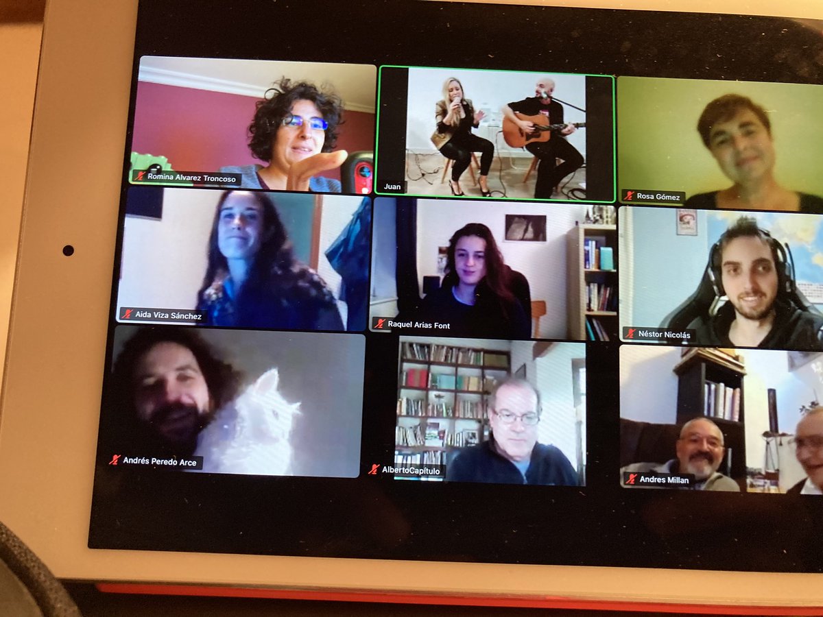 Me ha encantado la fiesta #virtual con #bechamel y todos los fiesteros de <a href="/AIL_limnologia/">AIL Limnología</a> gracias por este pedazo de congreso <a href="/limnologia2020/">Limnología2020</a> , lo necesitábamos