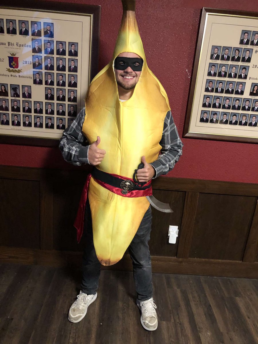 PittStateSigEp's tweet image. Vote for your favorite costume by liking or RT! 🍌