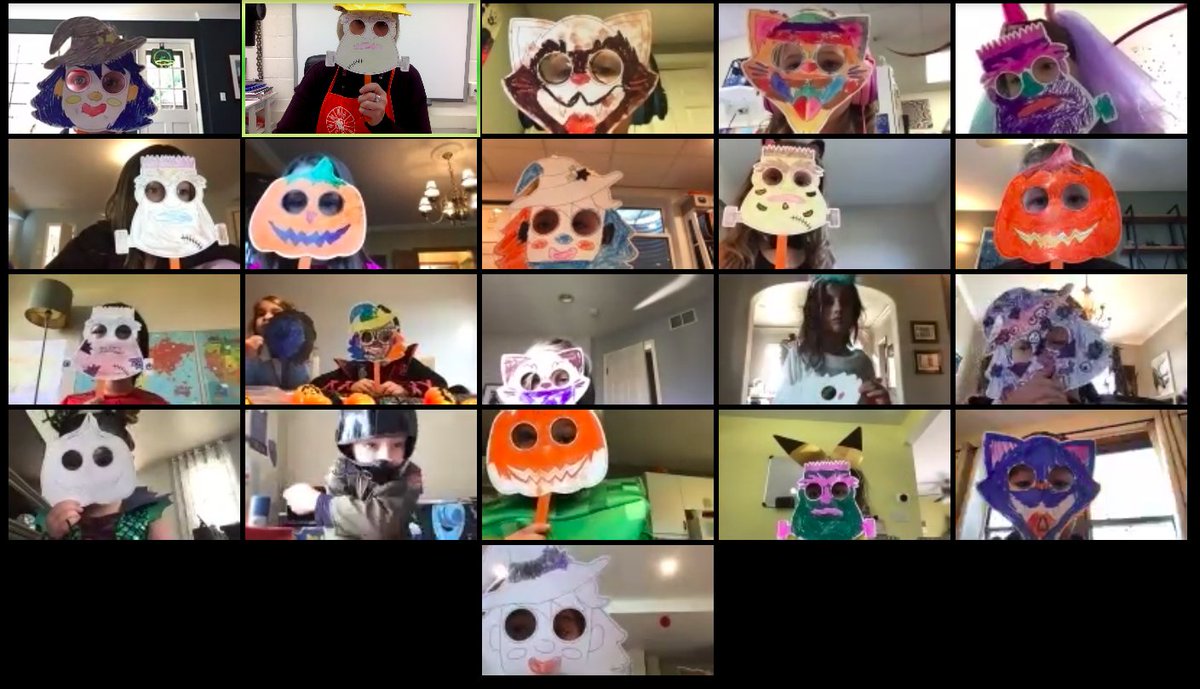 MrsBreckanGrove's tweet photo. First graders can have Halloween fun - wherever they are!. Thank you room parents for a planning a great party!! https://t.co/XcwKLQ03x0