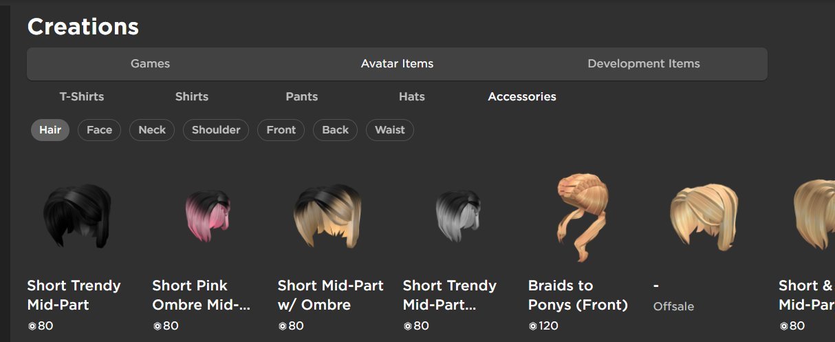 Avatar Items Page Update: \