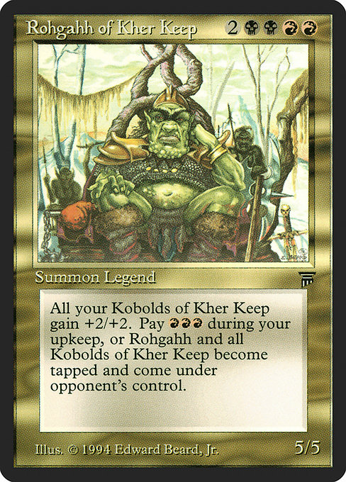 And one card that specifically pumps Kobolds of Kher Keep, but not any other Kobolds. 4/9