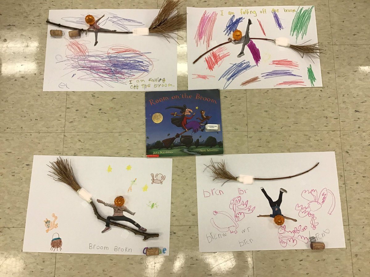 room_205's tweet photo. We made our broom with nature’s treasures to create our stories 🧹 #RoomontheBroom #literacyconnection #meonthebroom @TDSB_Hillmount @LC2_TDSB @tdsb https://t.co/W7PhIpNKyi
