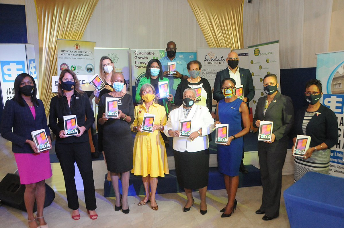Sandals Foundation Today We Joined Moeyijamaica To Launch Their One Laptop Or Tablet Per Child Initiative All Tablets Purchased For Jamaica Through Our Lessonsalive Campaign Will Be Counted In This Sandals Foundation Today We Joined Moeyijamaica To Launch Their One Laptop Or Tablet Per Child Initiative All Tablets Purchased For Jamaica Through Our Lessonsalive Campaign Will Be Counted In This