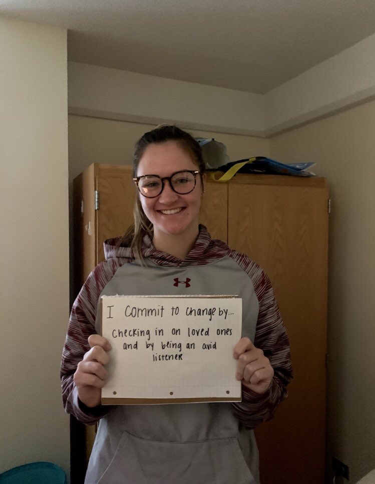 ColgateSAAC's tweet photo. Holly Lueken of @ColgateWBB leads the way on a daily basis with her commitment! #NCAAInclusion https://t.co/5miusy9BsM