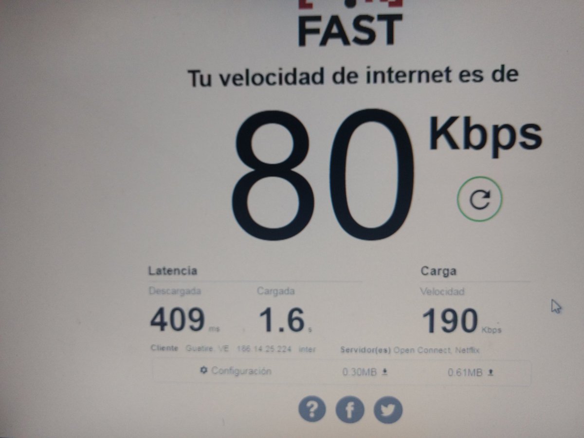 jeanrequena's tweet photo. Esta es la velocidad de la luz de @TuMundoInter a esta hora en #guatire #inter #tumundointer https://t.co/d0YLYtnubi