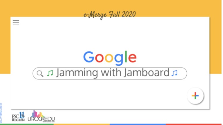 HeatherRSolis's tweet photo. Thank you @loricoleminiet and @MrsNicoleAdkins for Jamming with Jamboard today at e-Merge: Fusing Technology and Pedagogy! @ESCRegion11 @GISDEdTech  #gisdtech https://t.co/5caUNmrsmg