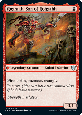 But I kept the idea in my back pocket and trotted it out again for Commander Legends. I thought it should be 0/1, just like its ancestors, and I piled a bunch of keywords that were useless when combined with 0 power, to sell the joke and to imply some deckbuilding direction. 8/9