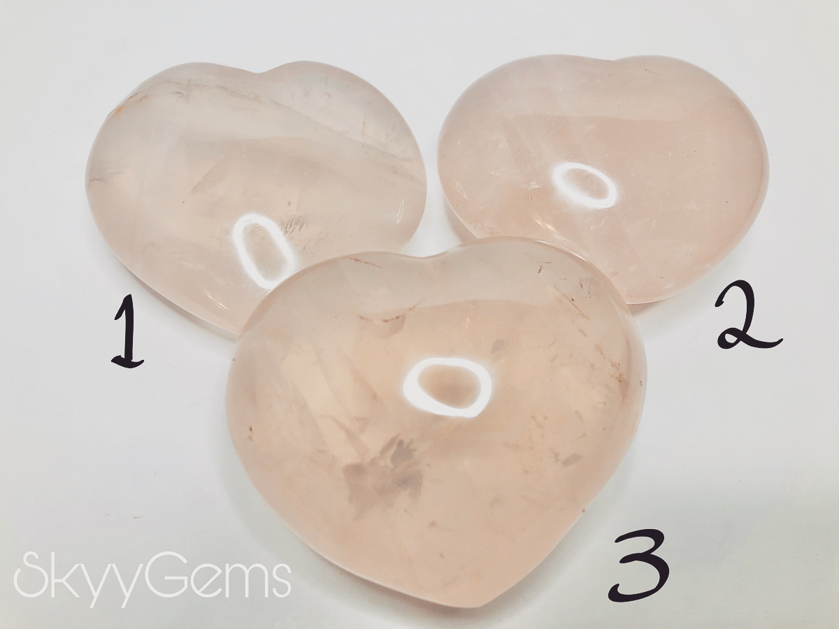 GemsSkyy's tweet photo. 1, 2 or 3? โค๏ธ
#rosequartzheart #heartgemstone #rosequartz #skyygems #lovepeacecrystals #crystals #crystalhealing #crystalshop #crystals #love #crystal #handmade #crystalshop #healingcrystals #spiritual #quartz https://t.co/RBkpxiWhBe