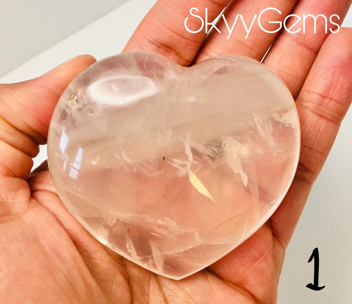 GemsSkyy's tweet photo. 1, 2 or 3? โค๏ธ
#rosequartzheart #heartgemstone #rosequartz #skyygems #lovepeacecrystals #crystals #crystalhealing #crystalshop #crystals #love #crystal #handmade #crystalshop #healingcrystals #spiritual #quartz https://t.co/RBkpxiWhBe