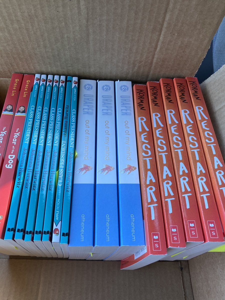 I am so excited to drop these books off to my virtual students at their homes this afternoon. I hope they are excited to get started with book clubs as I am! <a href="/BCE_BlueJays/">BrushyCreekElementary</a>