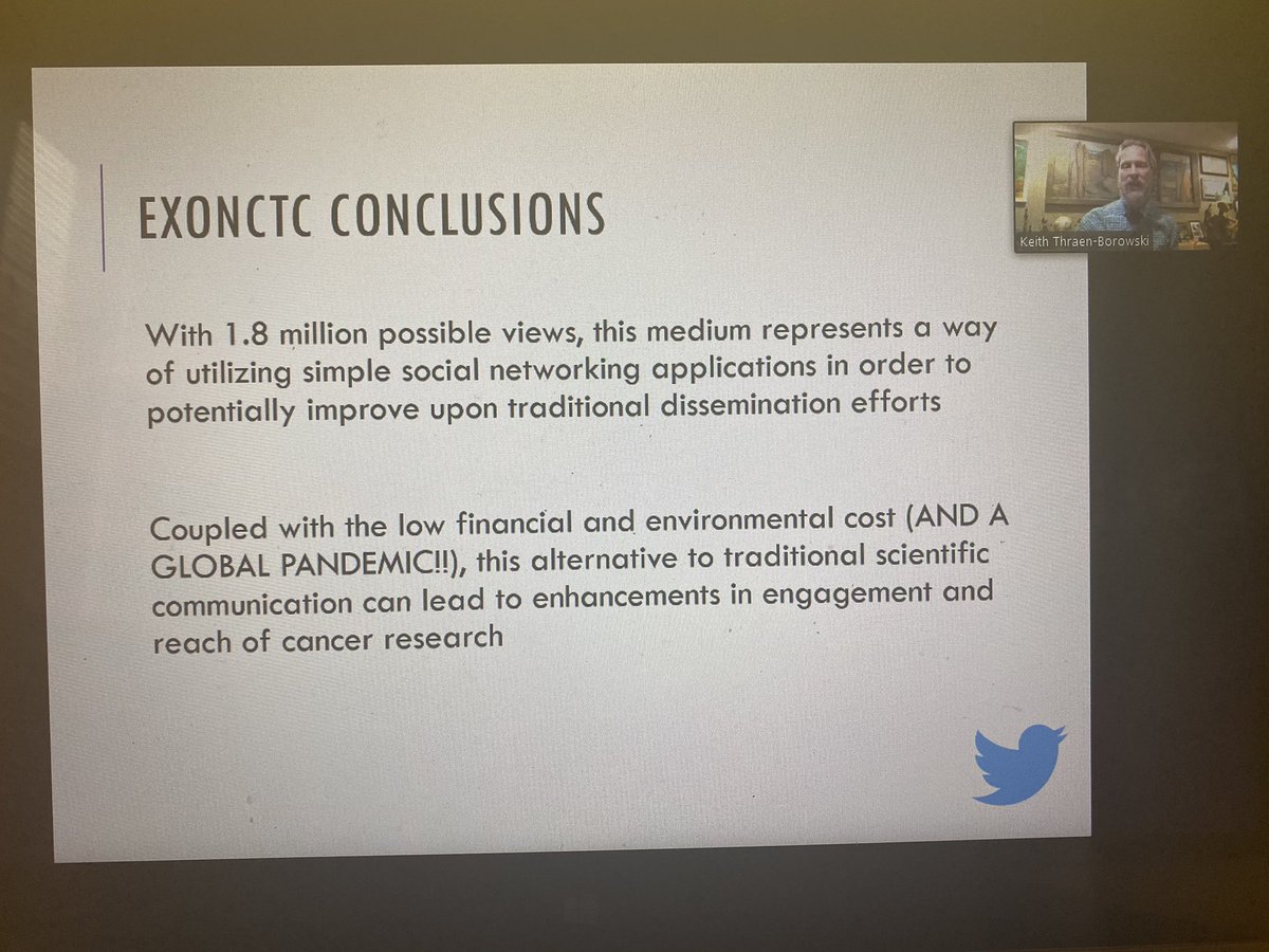 SFU_CRCS's tweet image. “Moving towards a new way of Dissemination.. bring in #ExOncTC Allows scientists to communicate. Promotes open science.” @KTB_PhD @ExOncTc