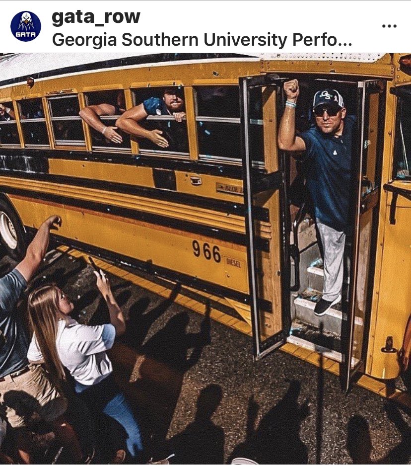 chadlunsford's tweet photo. Hey @gata_row @GSUsigmachi @BlueRoomBoro all fraternities &amp; sororities and #EagleNation ... The old yellow 🚌 ‘s will be pulling out at 5:10pm .... Bring that Energy! See y’all Soon!

G.A.T.A. @espn https://t.co/dMgyhBAImB