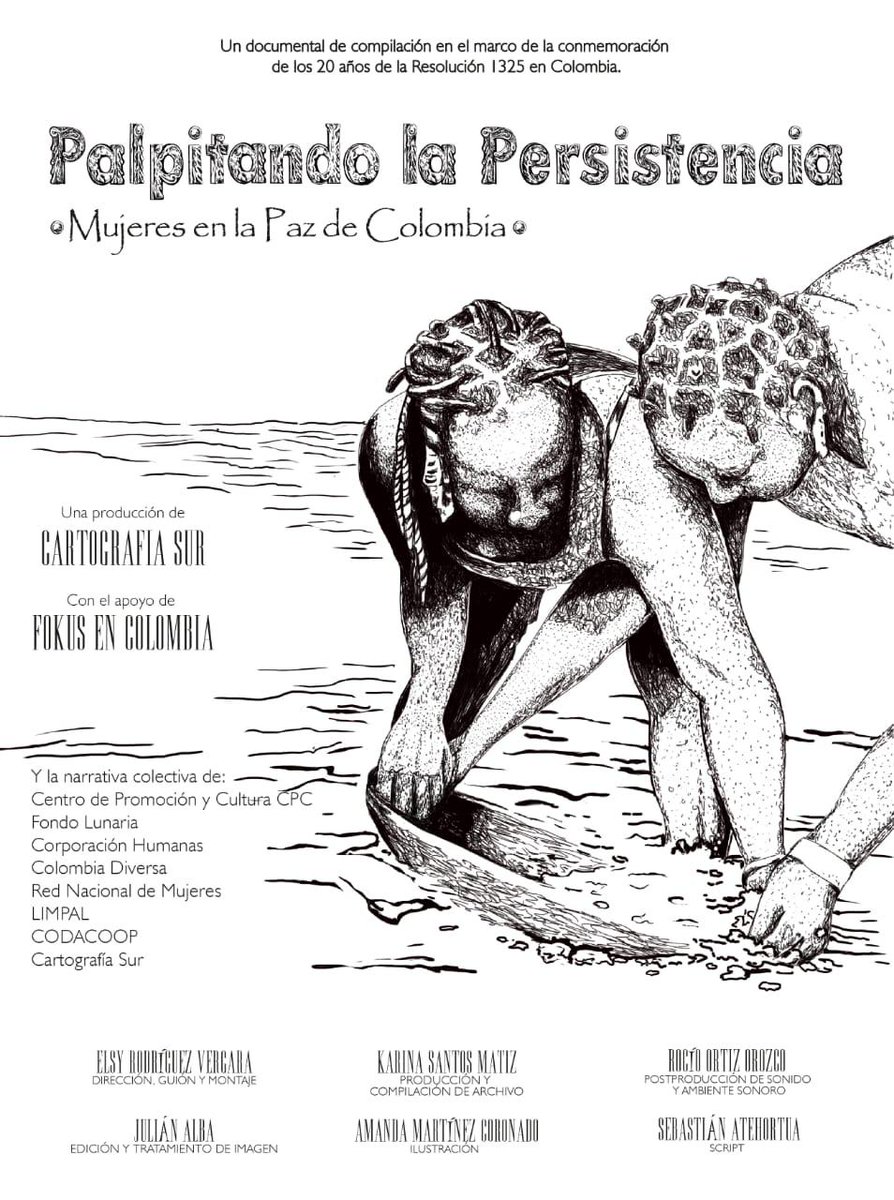 ColombiaDiversa's tweet photo. #ConectadasConLaPaz | En el marco de la celebración de los 20 años de la Resolución 1325 presentaremos la premiere del documental "Palpitando la Persistencia" 4:30 pm / 29 de octubre▶️ https://t.co/Uex9el9cVc ¡LES ESPERAMOS! ✊🎥

Con el apoyo de FOKUS en Colombia https://t.co/KjGy3FCMaC