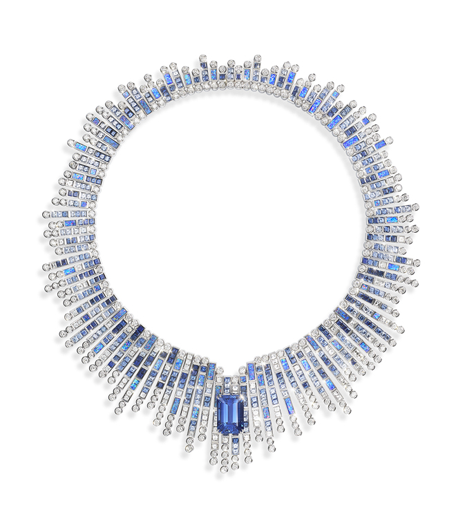 Piaget did an enormous suite - maybe two - full of sapphires, opals, aquamarines and possibly some tanzanite.
