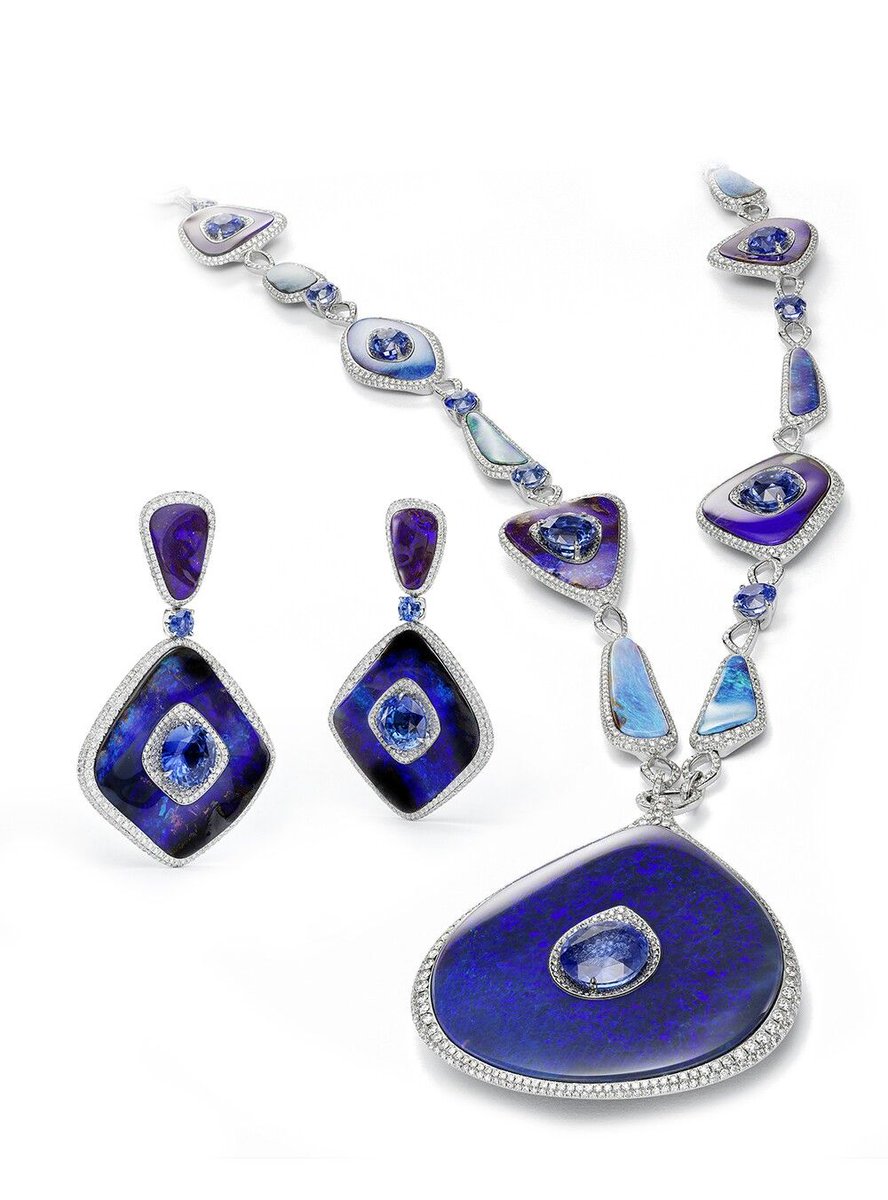 From Boghossian, a groovy suite, IIRC opals, sapphires, and tanzanite.