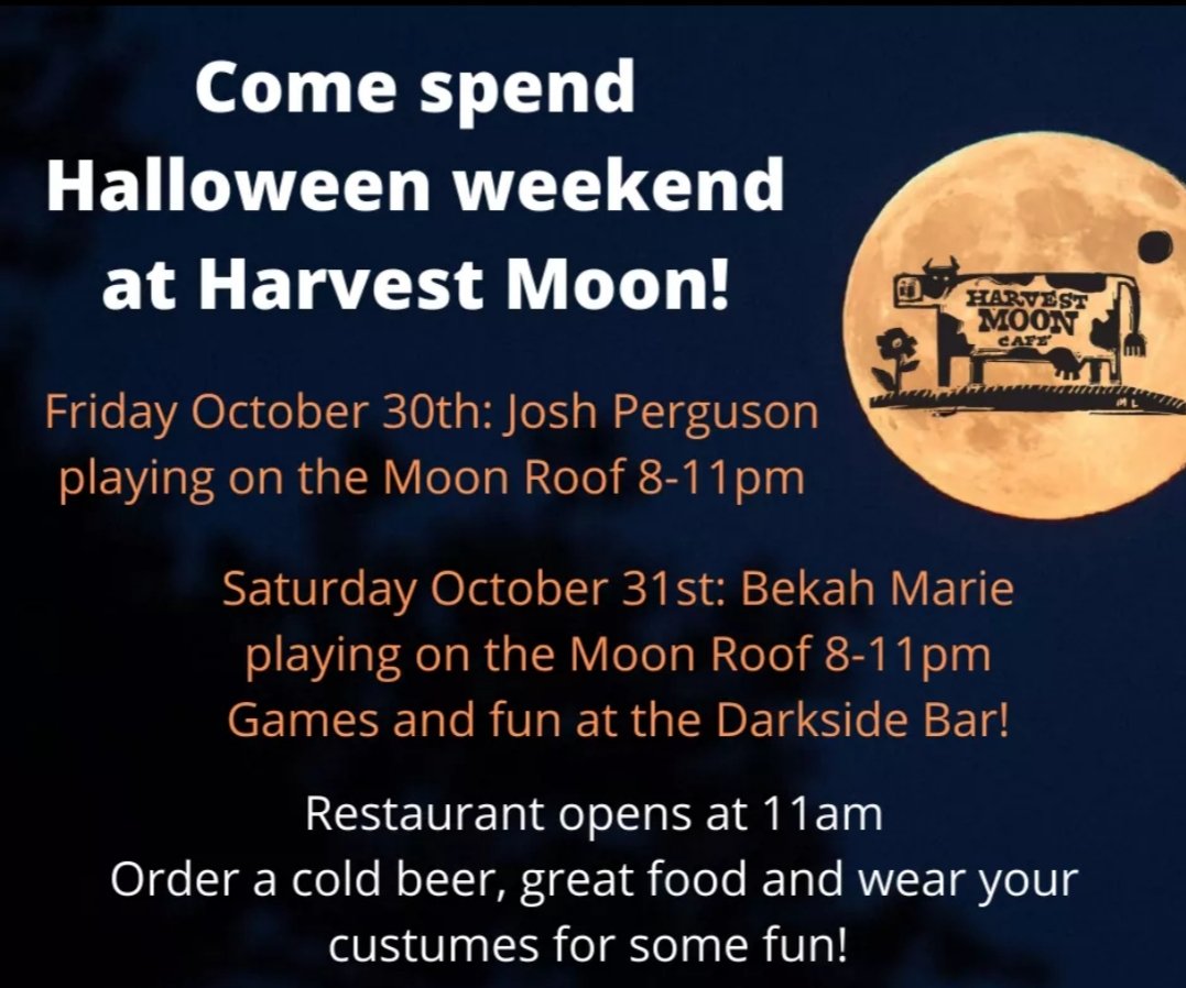 Come join us for Halloween! Live music on the Roof Friday &amp; Saturday night. Games and good drinks at the Darkside Bar and lots of good food! Stop in for a meal with your family before or after trick or treating or order your food to go! Call us (706) 292-0099 to place an order.