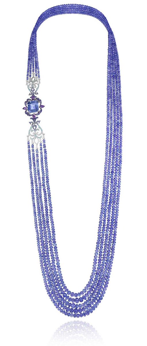 Well, it's my favorites folder, really 'gimmie' applies to all of them. From Chopard, I believe the beads are tanzanite. No guess on the square stone. I love their long necklaces.