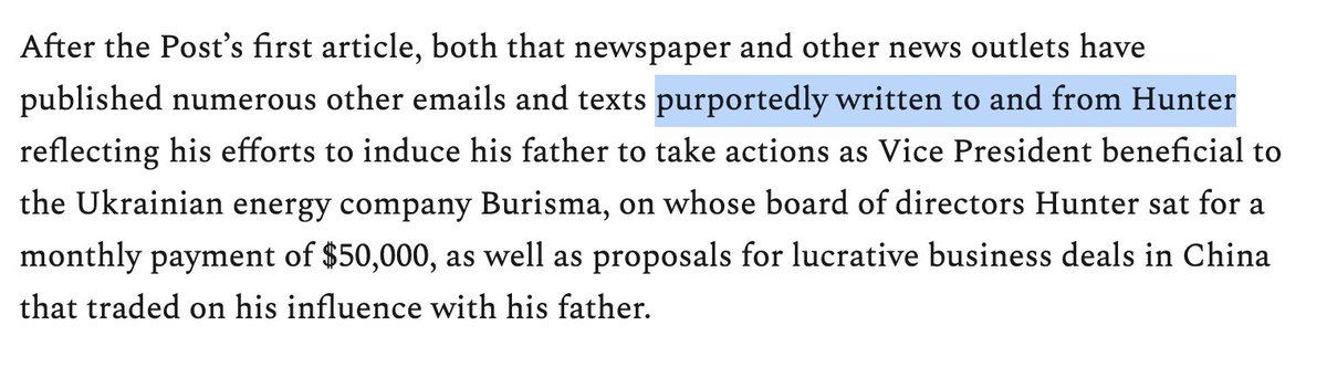 Once you get to the "purportedly written by Hunter Biden" part of your "story," you close the laptop and do more reporting, or better yet, publish something newsworthy. Glenn did not do that.