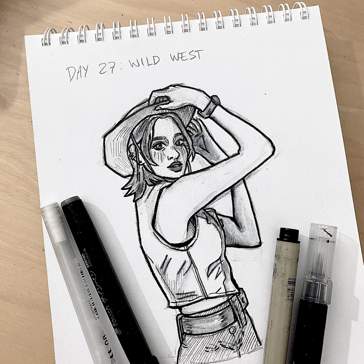 wirinteen's tweet image. day 26 and 27: bias wrecker + wild west! i used the #kpopinktober2020 prompt list for day 26 and the #orbitober2020 prompt list for day 27 :) 

#astrofanart | #loonafanart