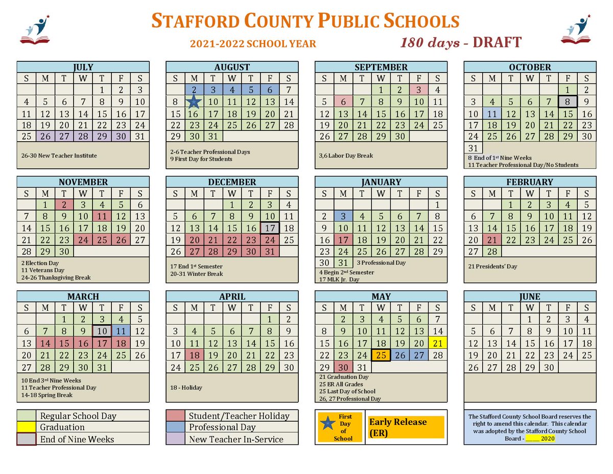 Stafford Schools Calendar 2022 - academic calendar 2022