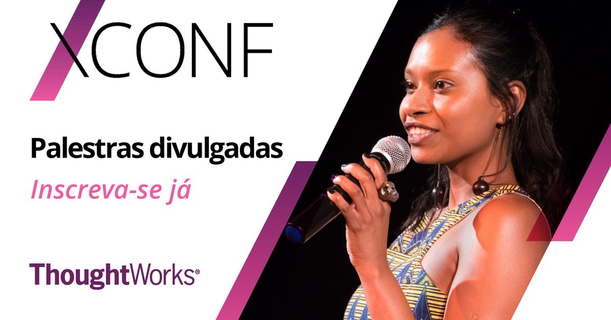 thoughtworksbr's tweet photo. A #XConfBR é uma conferência de tecnologia que reúne abordagens de tecnologistas da ThoughtWorks e de nossas clientes para lidar com desafios complexos.

Quer conhecer as palestras e speakers que farão parte dessa programação?

Saiba mais e inscreva-se! https://t.co/DM57u2aqPq https://t.co/dM32IXjMK1