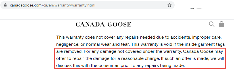 JustinReviews_'s tweet photo. @canadagoose Your warranty department is charging me for $200 fur replacement. On CG website it says repair offer will have to be discussed with the customer prior to any repairs being made. No one has ever contacted me and I am not given any explanation. Can you please help? https://t.co/jEiSs2WCJf