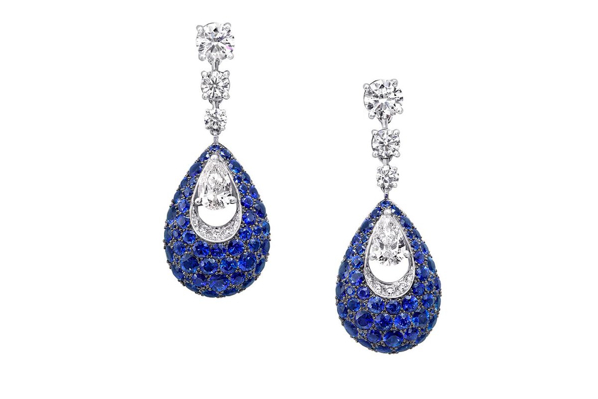 Oh gods, I'm never getting to the end. Two sets of sapphire earrings from Graff. I like them, they can do variety.