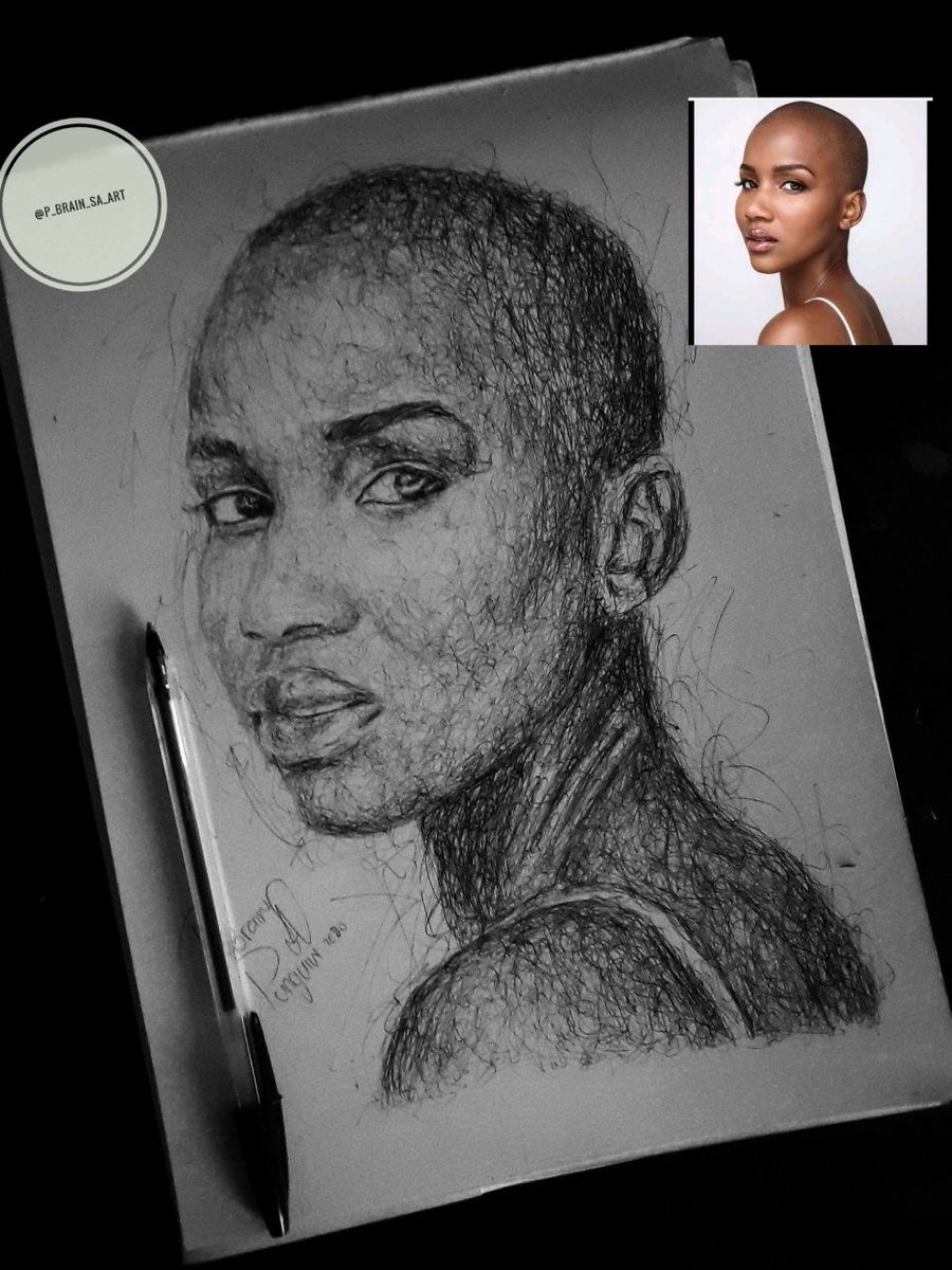 New scribbling pen sketch of <a href="/abigailmusida/">Shudufhadzo</a>  kindly RT till she sees it 

#desmond 
#Mampintsha 
#ShudufhadzoMusida 
#SHUDUFORMISSSA 
#IronDuke