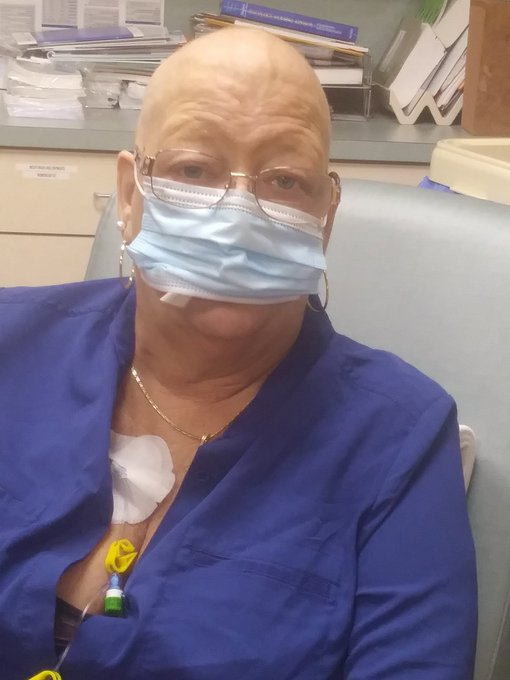 Sucking on a lollipop waiting for my labs. New mix today. Wow did the benedryl get me. Lol. Thanks for<a href="/tag/tittytuesday"class="tags"><span>#tittytuesday</span></a>