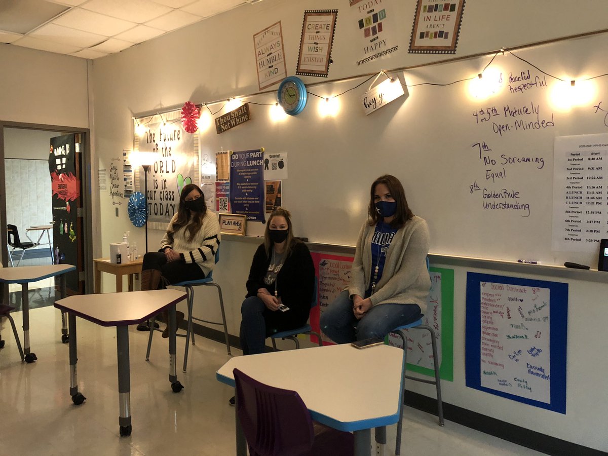 cathyannstein's tweet photo. @NFHS_TrueNorth has some of the best counselors @meganmboyd13 @MrsRobertson23 Mrs. Thomas &amp; Ms. Smith-thank you so much for coming to share with my kiddos💙#truenorth #empower https://t.co/zJJX6KliZY