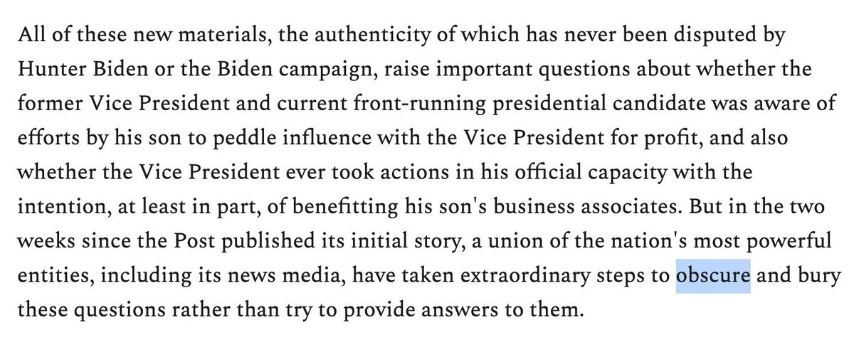 A great many outlets have very plainly said clearly nothing here. Glenn seems to think that amounts to obscuring things.