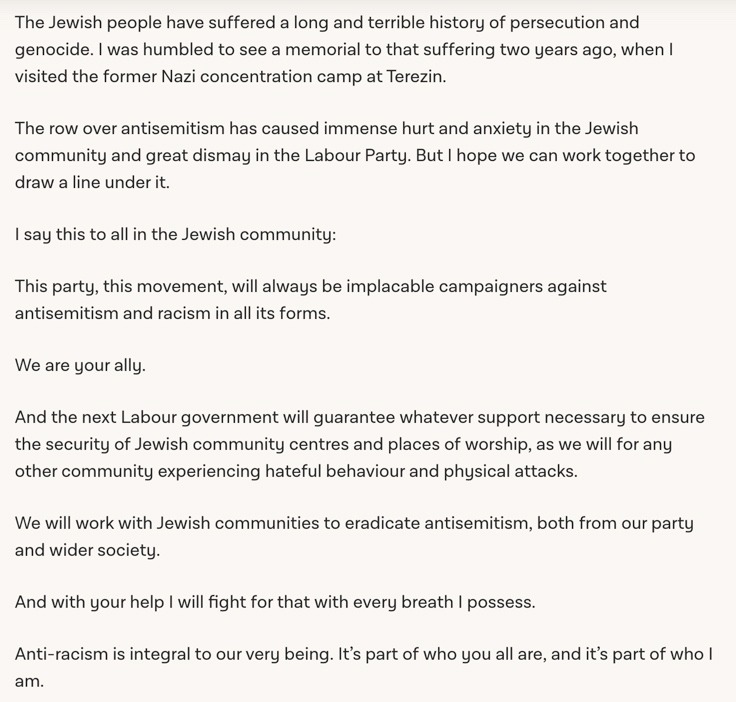 20. September 2018: Corbyn spoke at Conference about the hurt and anxiety caused to many in the Jewish community that summer. Jennie Formby spoke in detail about the reforms to processes that had been made in her first few months in post.