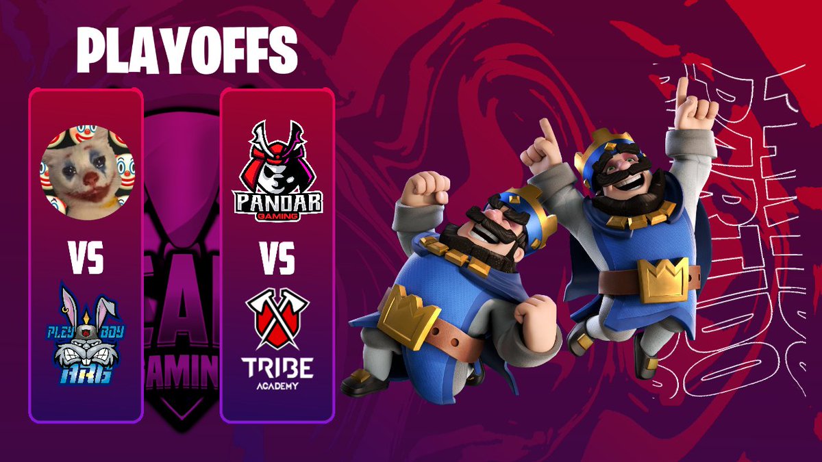 ¡Arrancamos con el #Día4, el Último Día de los #PlayOffs!

#MatchDay1

🔵 <a href="/TeamRisasOP/">Team Risas</a>
🆚️
🔴 <a href="/PleyboyArg/">PleyBoy Arg</a>

 #MatchDay2

🔵 <a href="/PandarGamingGG/">Pandar Gaming🐼</a>
🆚️
🔴 <a href="/TribeAcademyGG/">Tribe Academy</a>

¡Acá tenemos a los últimos dos Match Days de los #PlayOffs! Les deseamos suerte Equipos! Que el mejor gane!💪🤩