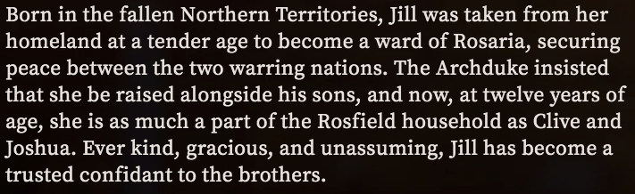 These are the bios from the site for all three; Clive, Joshua, and Jill.My genuine inclination for not seeming mean to things people like is making it hard for me to express my thoughts on this.