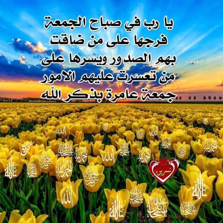 اللهم في يوم الجمعة نسألك هدُوء آلنـفس،
وطمأنينة القلب ،وإنشَـرآح آلصدر
ربي نسألك توفيقاً يرآفق خطآنا،
وحيآةً مليئة بكل مايرضيك عنا،
اللهم صل وسلم وبارك على نبينا محمد واله وصحبه ...
🌹اكثروا من الصلاة على رسول الله صل الله عليه وسلم 🌹
🌹أسعد الله صباحكم بالخيرات 🌹