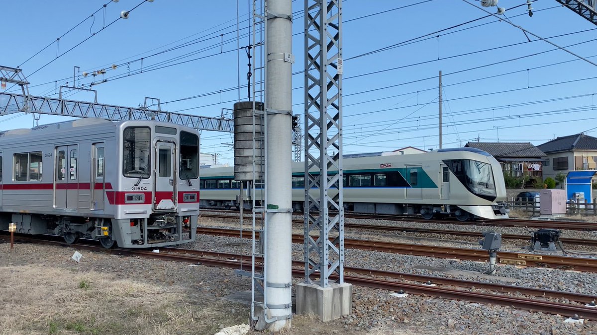 Rail_Channel's tweet photo. #509F と #31604F #500系 #リバティ #30000系 #伊勢崎線 #東上線 https://t.co/VhYKO75Z8U