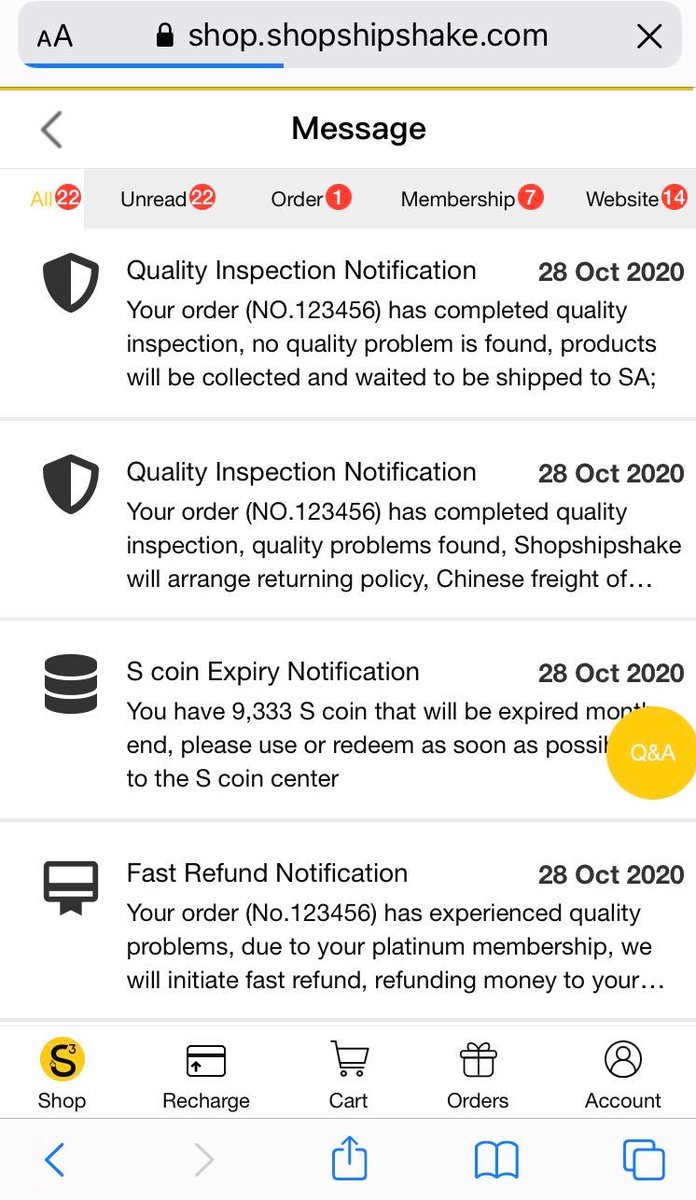 shopshipshake's tweet photo. #SSSupdate
An Integrated Upgrade on Account and Message!
Account:
Clearly shows Order Summary, Account Balance, S coin, Coupons and Favorites;
Message: 
Clearly shows Message Categories and notifications, no more worries about missing important messages. https://t.co/RG7wUo0mdc