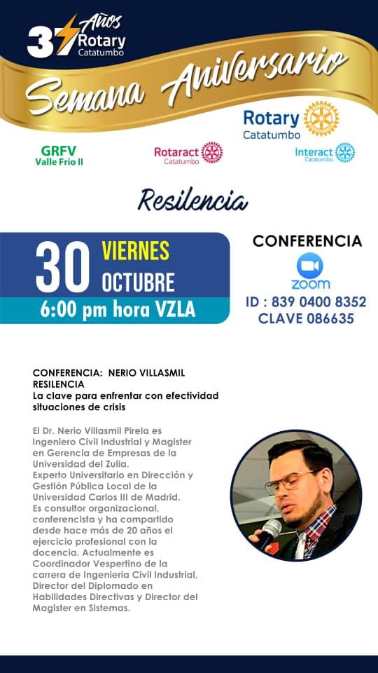 Mañana 30 de Octubre. Previo a nuestro aniversario 37.