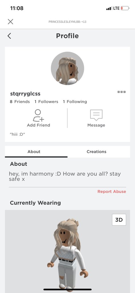 nini_queen_'s tweet photo. @ElleSofty scammer <3 wow i cant believe ya this is her roblox account #adoptme stay away from her ^^ https://t.co/QZ7x3AQSs4
