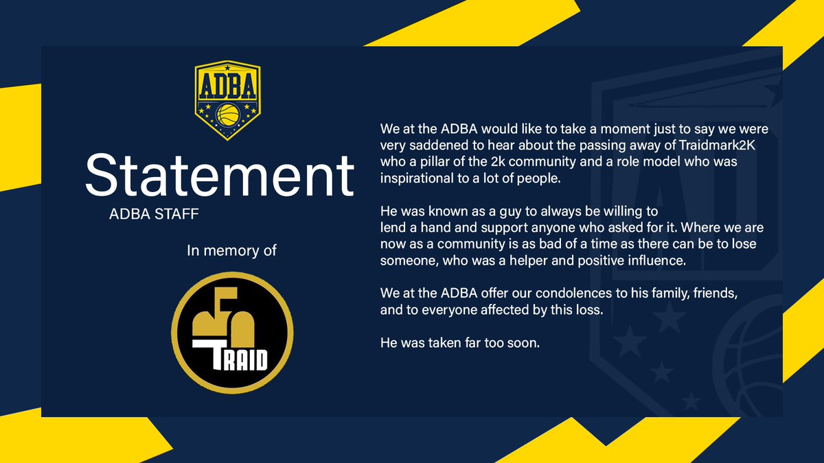 We want to make an announcement regarding the recent passing of <a href="/Traidmarx2k/">...</a> 

We thank you for everything you have done for the community, may you rest in peace. 

#TakenToEarly