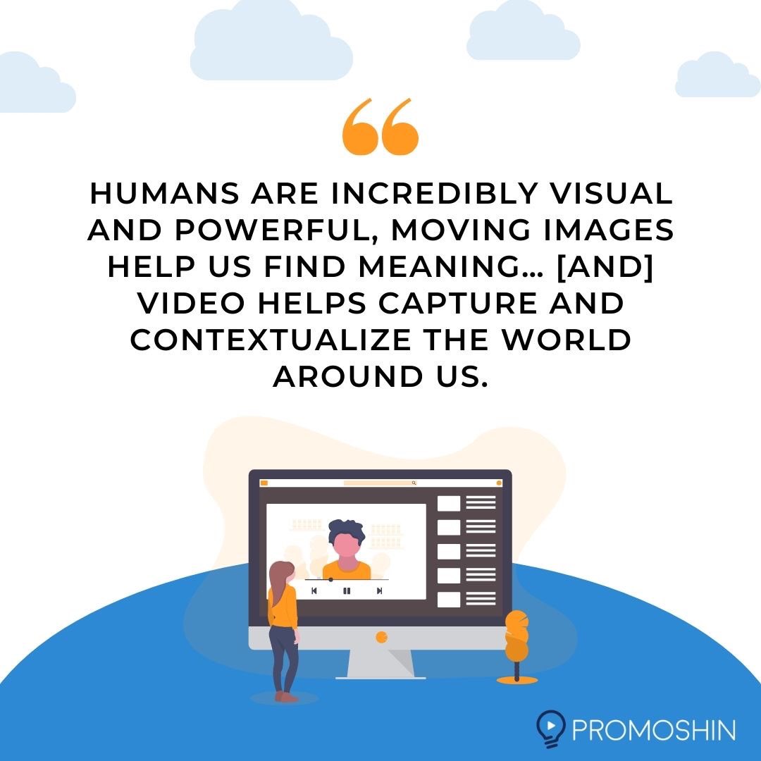 promoshinvideo's tweet photo. Videos are not just for entertainment. In the world of business, videos give companies the opportunity to showcase their brand and connect with people in the most creative and compelling way. 

#promoshin #danpatterson #explainervideo #videoquotes #animationvideos #onlinevideos https://t.co/Xguc0k4mUG