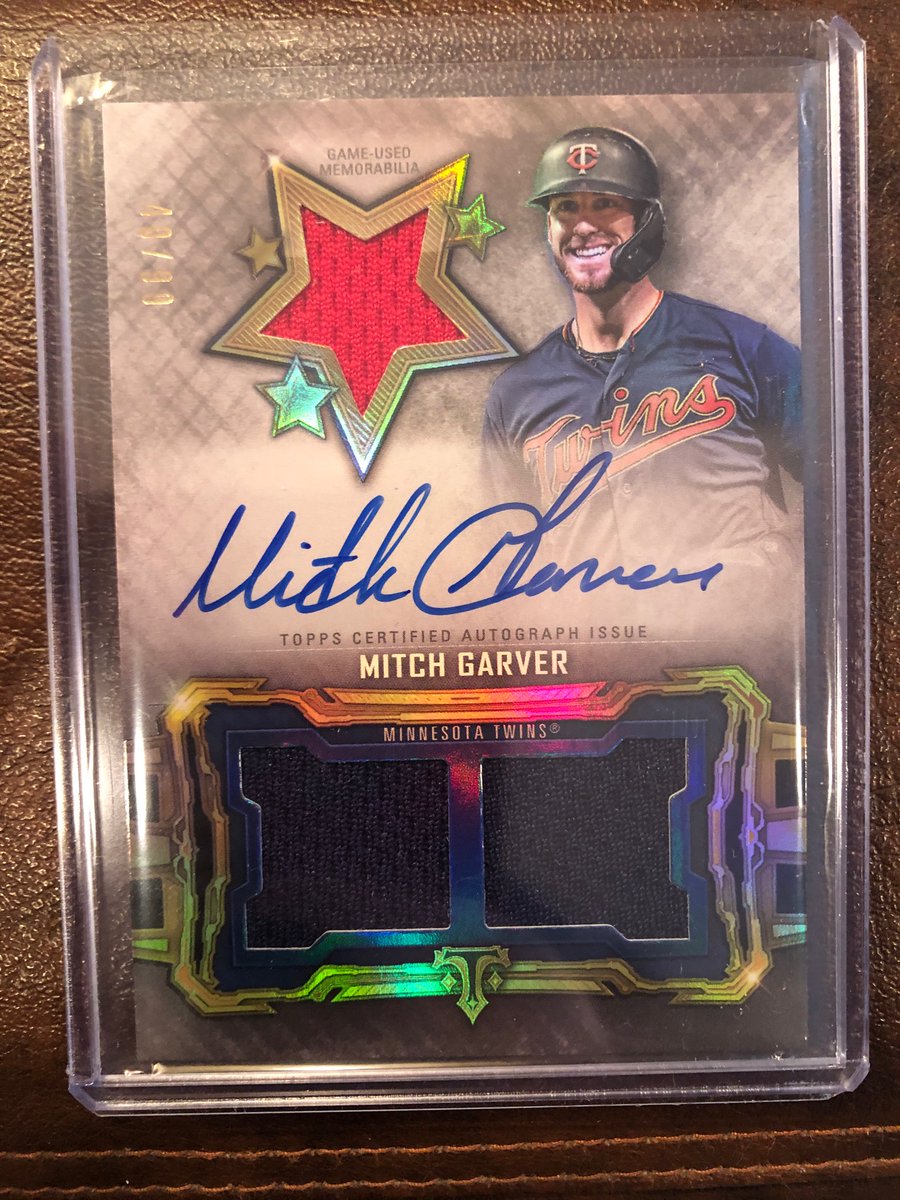 tlschwerz's tweet photo. Free agency officially starts Sunday. Here’s to hoping the #MNTwins throw plenty of money around!

Here’s a 2020 @Topps Triple Threads Mitch Garver auto to giveaway to celebrate.

RT to enter, must be following to win. https://t.co/W8y8MBGz7m