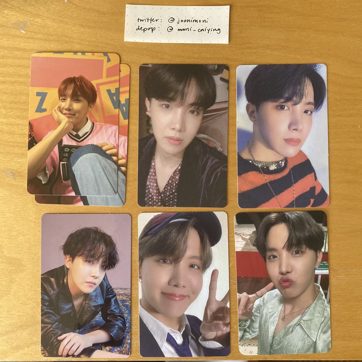 joonimoni's tweet photo. WTS
☁️ HOSEOK/JHOPE PHOTOCARDS
☁️ stamped shipping will be $1
☁️ tracked shipping will be $4
12 | 13 | 13
13 | 15 | 13
🪐 willing to negotiate! 🪐
DM TO PURCHASE
NO REFUNDS AFTER SHIPMENT
USA ONLY
#wtsbts #btssale #jhopepc #photocard #bts #btsphotocard https://t.co/SOBstY0OQd