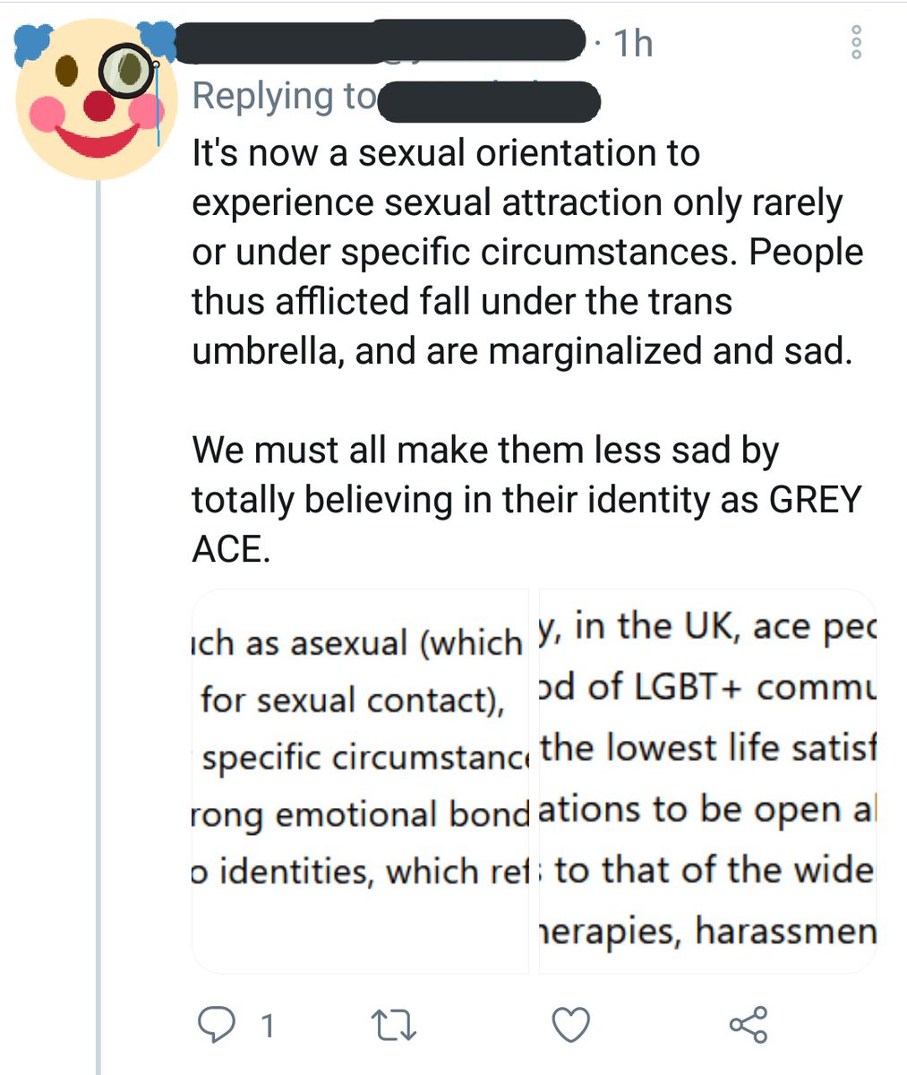 "People thus afflicted fall under the trans umbrella" is some impressive mental gymnasticsKW: "aphobic and proud" "by definition" "free diagnosis" "transphobia" "terf logic"