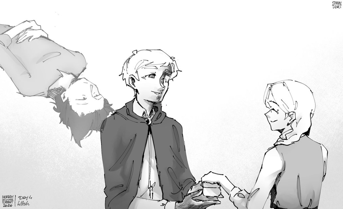 norray week / halloween event | 4.: Witch 
> archiveofourown.org/works/27190420…
guess who forgot to post yesterday and THEN posted without picture! itsa me