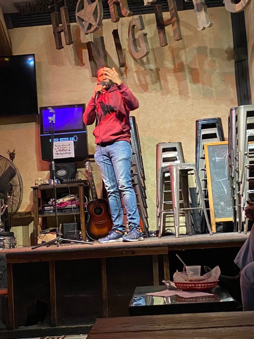 KennyBlacc's tweet photo. Still can’t believe I’m doing it 😳 #standupcomedy #legaxy https://t.co/is5EFadPGJ