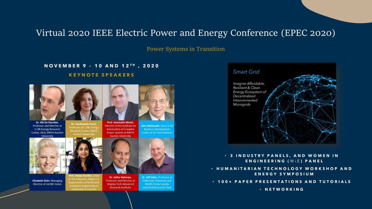 GLOBE_Series's tweet photo. Don't miss our own @ElizabethShirt deliver the closing #Keynote on Day 1 of @IEEEorg's Electric Power & Energy Conference. Join Elizabeth on Nov 9 at 2:30pm PT/ 5:30pm ET for Taking a Value Chain Approach to #EnergyTransformation. Register today: https://t.co/CIVhpQPt8k #EPEC2020 https://t.co/27EuktDZUq