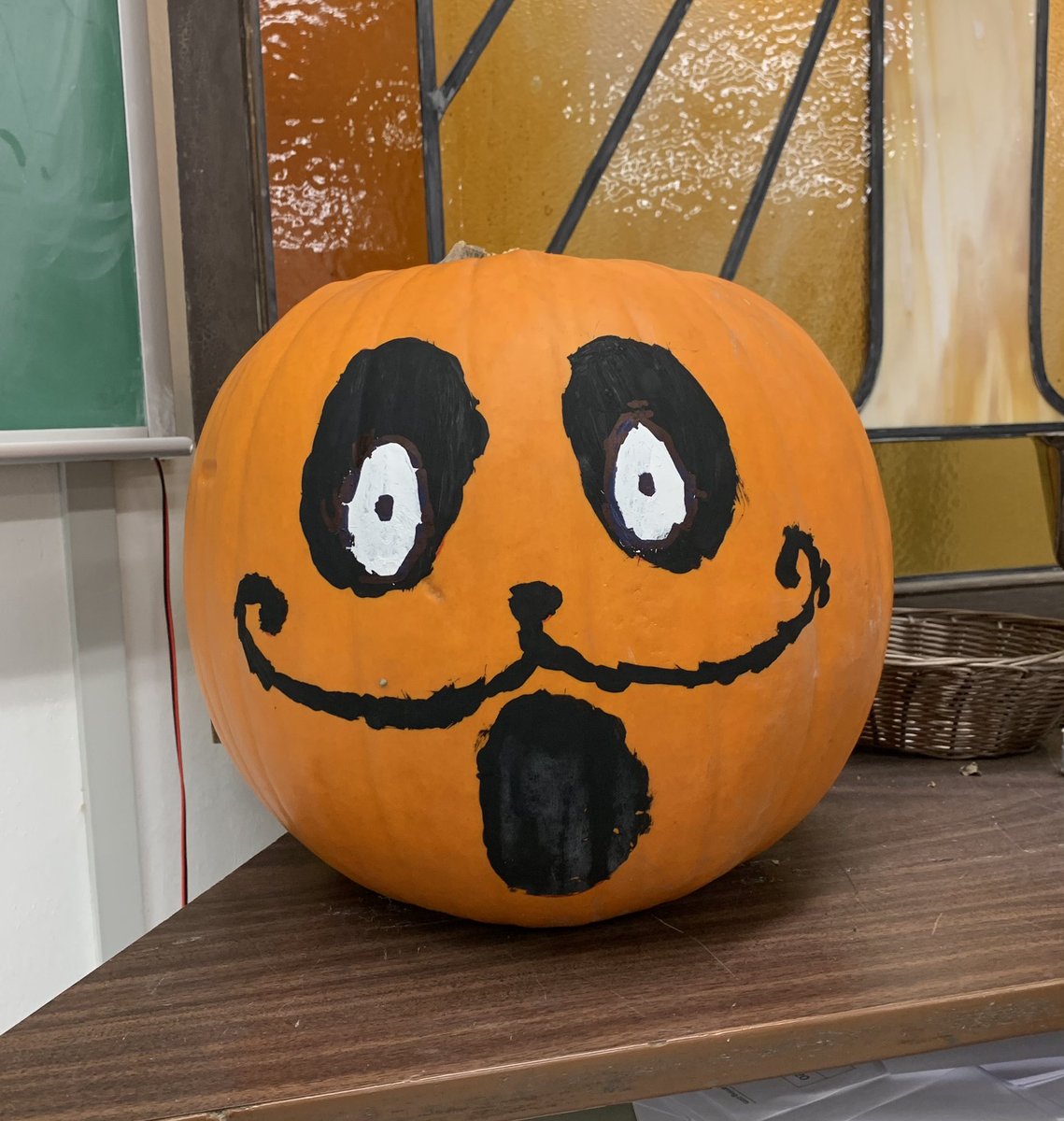 StGemmaEA's tweet photo. Students in @brownjgemma class all designed different ideas for our classroom pumpkin and then voted for their favourites! They had fun painting the winning designs!! #art #halloweenfun #grade2artists #pumpkinpainting https://t.co/SAeiEYo5zL