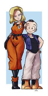 So I'll get to replies in a sec if my body doesn't betray me, but I just found this image of 18 and Krillin swapping clothes